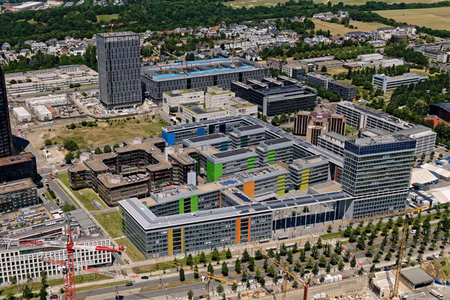 Aerial View of Konrad ADENAUER building in Luxembourg