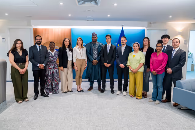 Roberta METSOLA, EP President meets with Sakharov Fellows