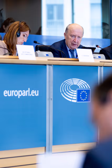 Fotogrāfija 9: ITRE - Exchange of views with Andrius Kubilius, Commissioner for Defence and Space, on the Space Package and Defence Omnibus proposals