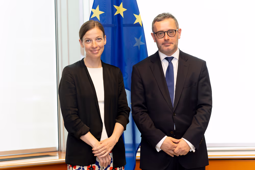 Danish Presidency Ambassador Soren JACOBSEN meets with EMPL Chair Li ANDERSSON