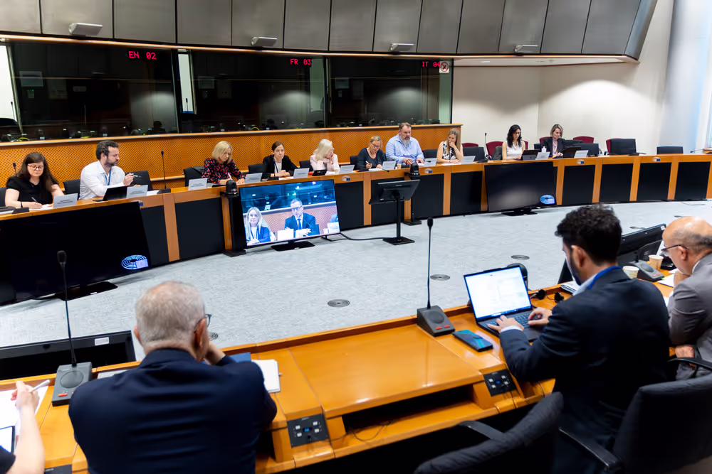 Danish Presidency Ambassador Soren JACOBSEN  meets with EMPL Chair Li ANDERSSON