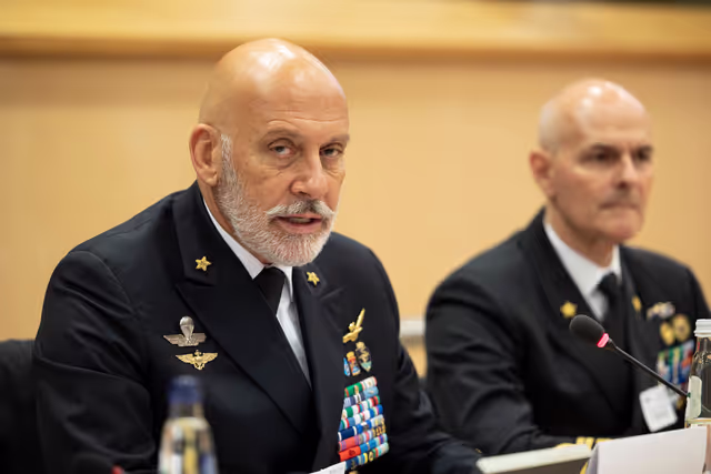 Fotografia 33: SEDE - Exchange of views with Admiral Giuseppe Cavo Dragone, Chair of the NATO Military Committee