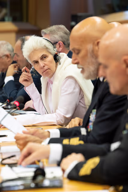 Fotografia 27: SEDE - Exchange of views with Admiral Giuseppe Cavo Dragone, Chair of the NATO Military Committee