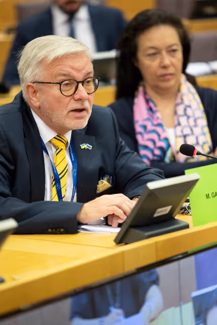 Fotografia 8: SEDE - Exchange of views with Admiral Giuseppe Cavo Dragone, Chair of the NATO Military Committee