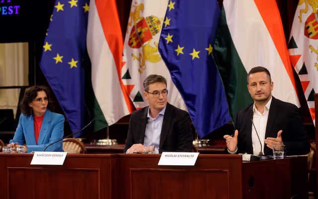 International press conference on Budapest Pride March with the participation of Nicolae ŞTEFĂNUȚĂ, EP Vice-President