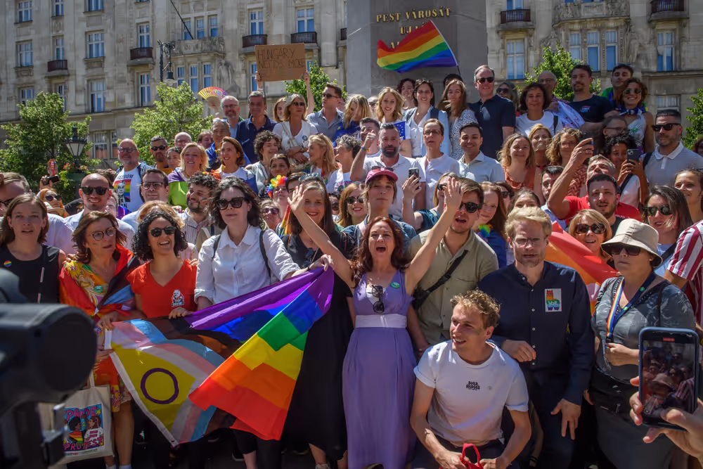 Budapest Pride March with the participation of Nicolae ȘTEFĂNUȚĂ, EP Vice President and EP Members