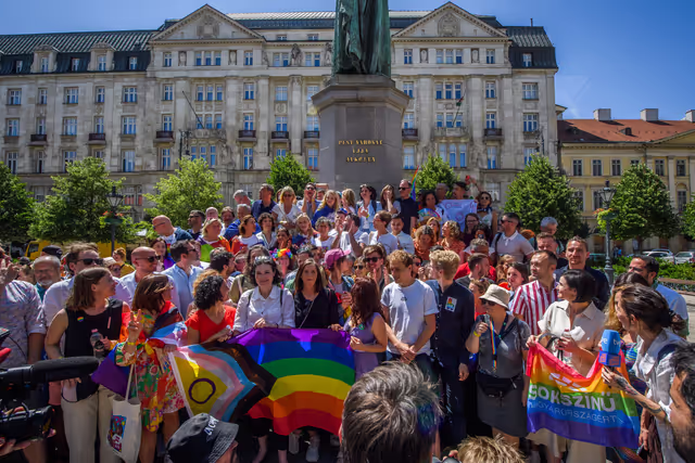 Budapest Pride March with the participation of Nicolae ȘTEFĂNUȚĂ, EP Vice President and EP Members