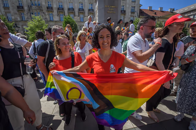 Budapest Pride March with the participation of Nicolae ȘTEFĂNUȚĂ, EP Vice President and EP Members