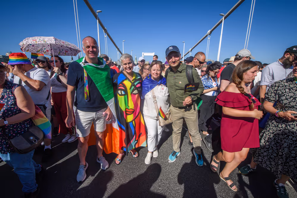 Budapest Pride March with the participation of Nicolae ȘTEFĂNUȚĂ, EP Vice President and EP Members