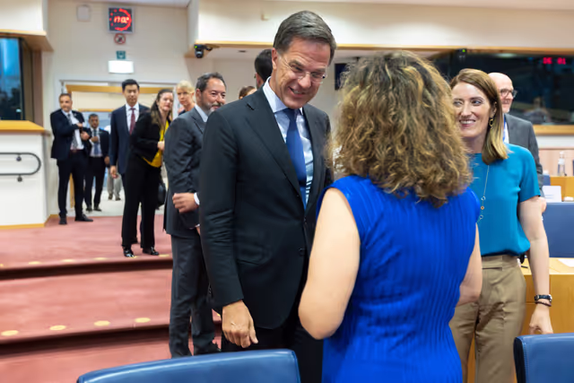 Nuotrauka 21: Meeting of the EP Conference of Presidents in the presence of Mark RUTTE, Secretary General of NATO and António COSTA, European Council President