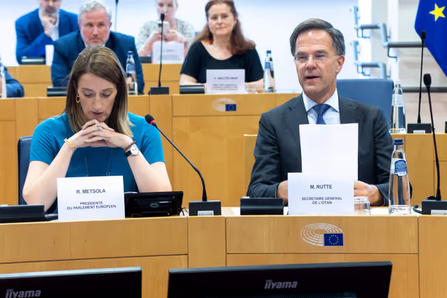 Nuotrauka 10: Meeting of the EP Conference of Presidents in the presence of Mark RUTTE, Secretary General of NATO and António COSTA, European Council President