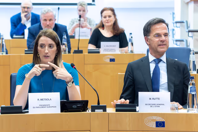 Nuotrauka 1: Conference of Presidents in the presence of Mark RUTTE, Secretary General of NATO