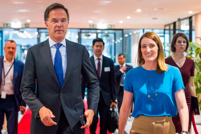 Meeting of the EP Conference of Presidents in the presence of Mark RUTTE, Secretary General of NATO and António COSTA, European Council President