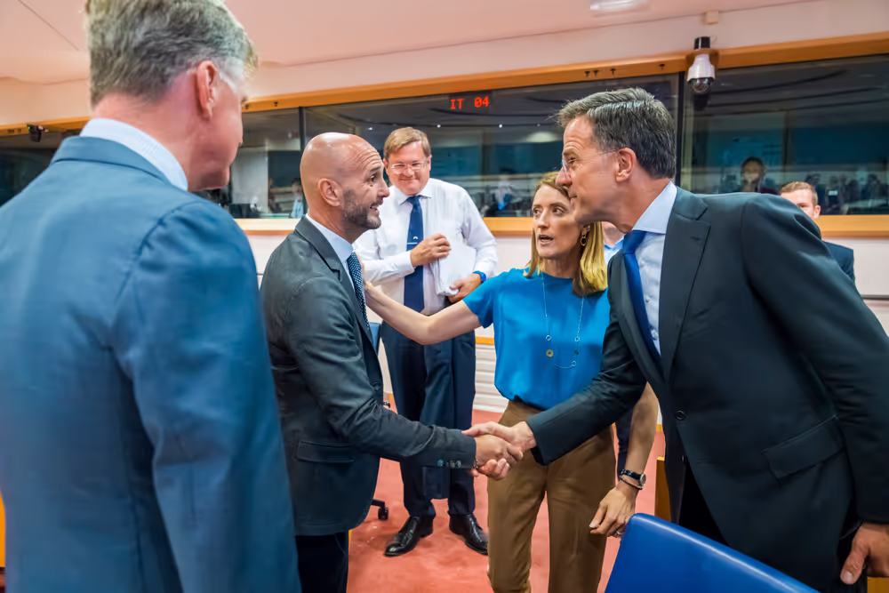 Meeting of the EP Conference of Presidents in the presence of Mark RUTTE, Secretary General of NATO and António COSTA, European Council President