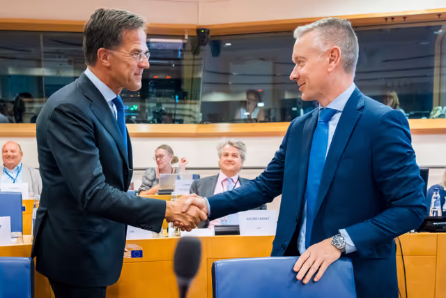 Nuotrauka 18: Meeting of the EP Conference of Presidents in the presence of Mark RUTTE, Secretary General of NATO and António COSTA, European Council President