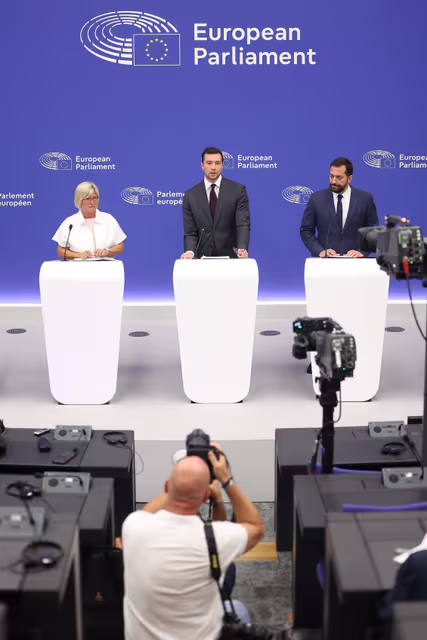 Zdjęcie 8: Press briefing Patriots for Europe