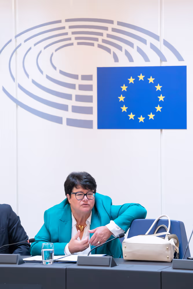 Sabine VERHEYEN meets with German journalists