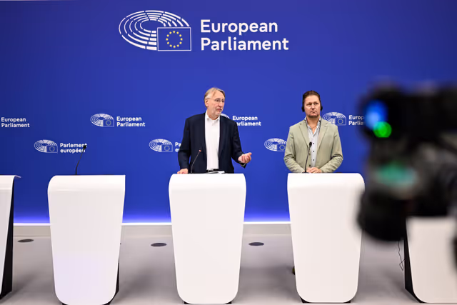 Fotografija 4: Press conference  on the EU-US trade negotiations