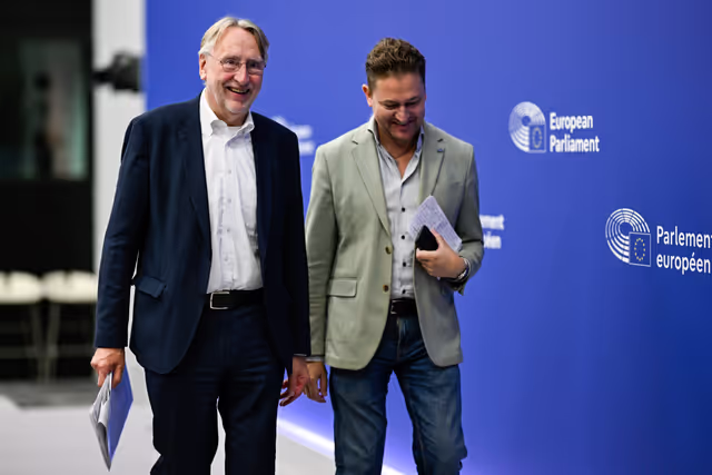 Fotografija 1: Press conference  on the EU-US trade negotiations