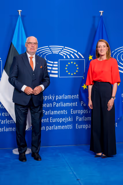 Foto 8: Roberta METSOLA, EP President meets with Alar KARIS, President of Estonia