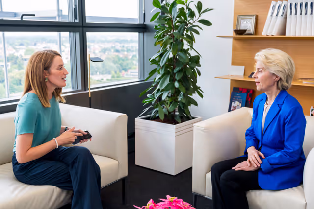 Billede 1: Roberta METSOLA, EP President meets with Ursula Von Der Leyen, EC President