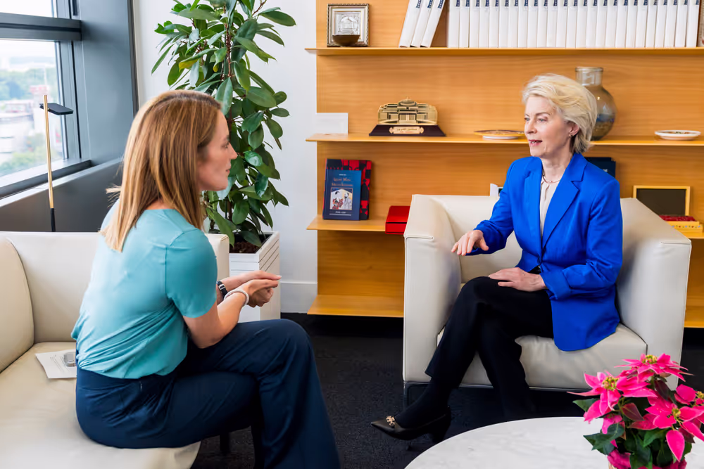 Roberta METSOLA, EP President meets with Ursula Von Der Leyen, EC President