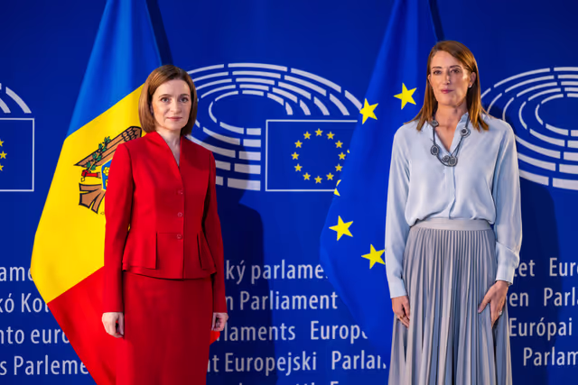 Roberta METSOLA, EP President meets with Maia SANDU, President of the Republic of Moldova