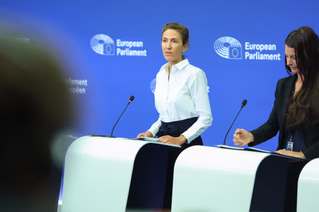 Fotografie 7: Press briefing Renew Europe