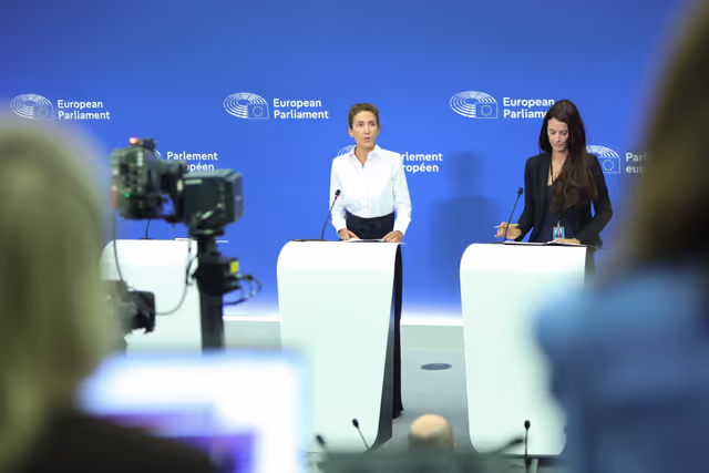 Fotografie 8: Press briefing Renew Europe