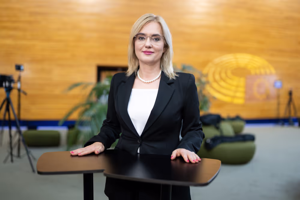 Magdalena ADAMOWICZ in the EP in Strasbourg.
