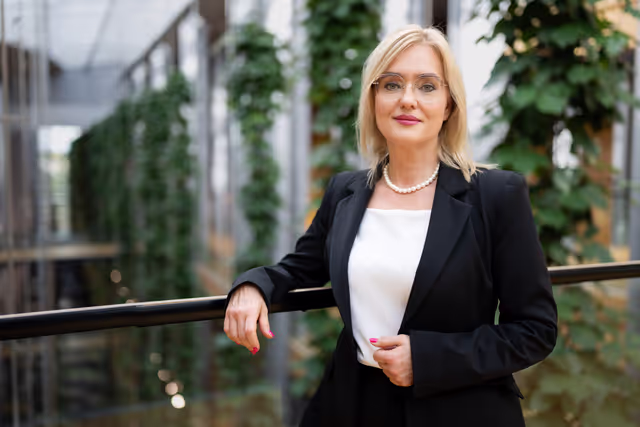 Fotografie 2: Magdalena ADAMOWICZ in the EP in Strasbourg.