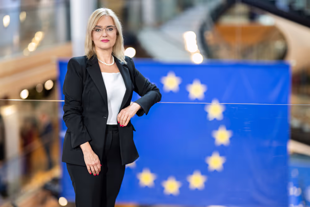 Magdalena ADAMOWICZ in the EP in Strasbourg.