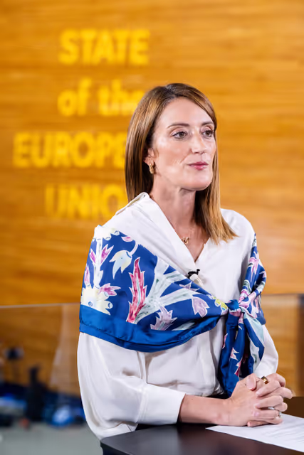 Foto 23: Statement of Roberta METSOLA, EP President post the State of the European Union - #SOTEU2025