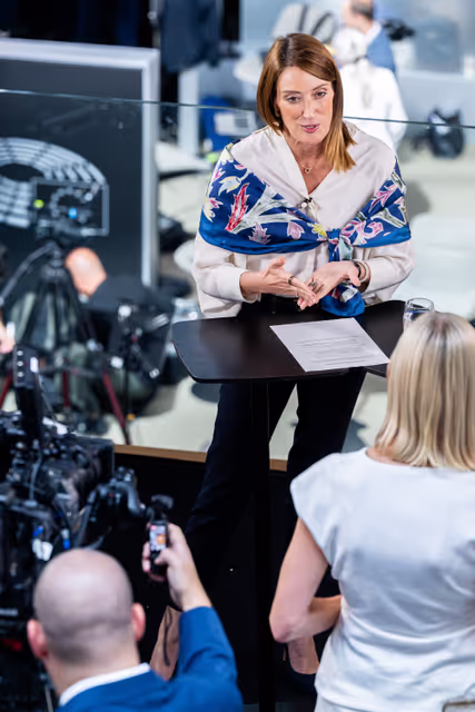 Foto 17: Statement of Roberta METSOLA, EP President post the State of the European Union - #SOTEU2025
