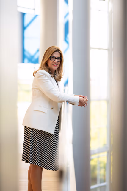 Fotó 9: Stéphanie Yon-Courtin in the EP in Strasbourg.