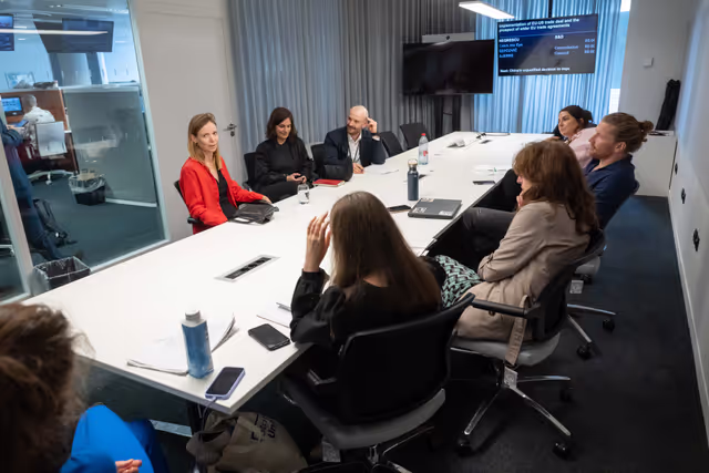 Φωτογραφία 12: Press briefing with Anna CAVAZZINI