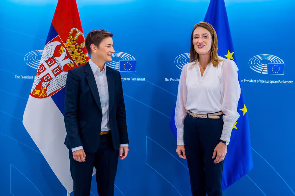 Roberta METSOLA, EP President meets with Ana BRNABIĆ, Speaker of the National Assembly of the Republic of Serbia