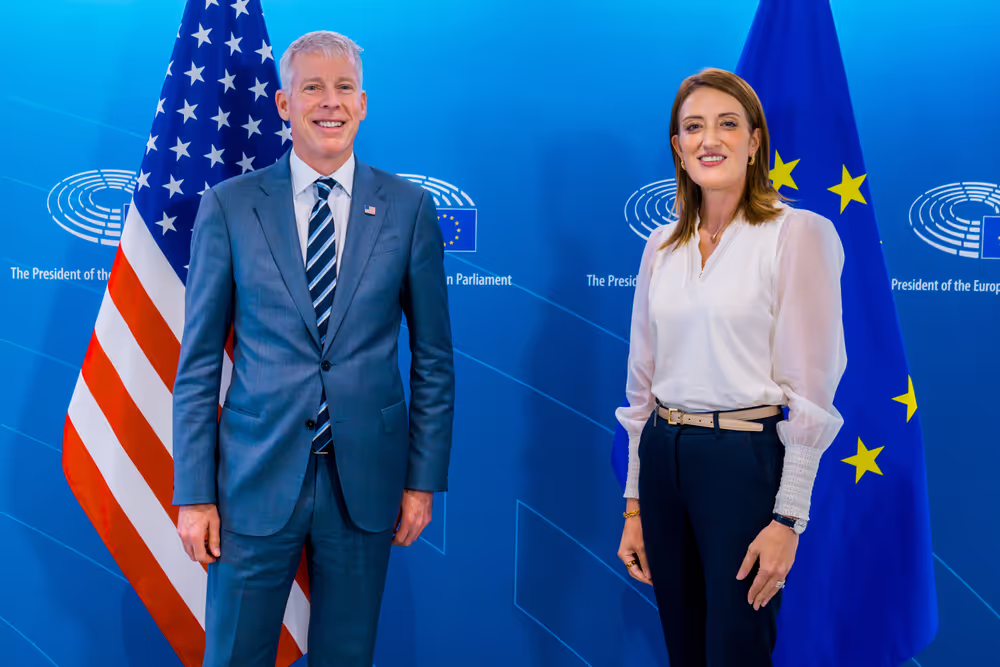 Roberta METSOLA, EP President meets with Chris WRIGHT, Secretary for Energy of the United States
