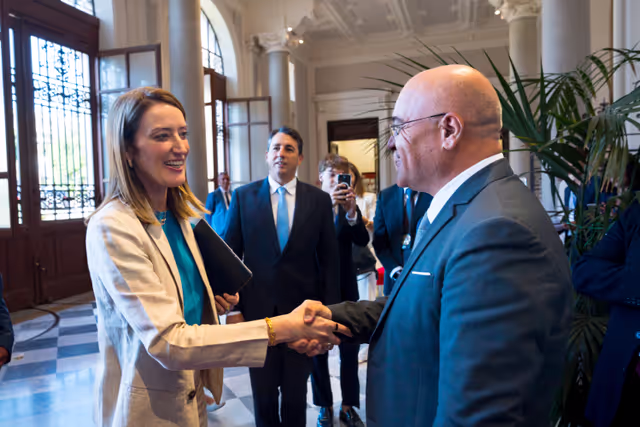 Photo 15 : Official visit by Roberta METSOLA, EP President, to Messina (Italy) - Participation to the conference "National and Transnational Crime: Tools and Objectives in Italy and Europe"