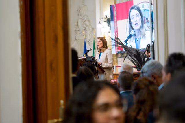 Photo 5 : Official visit by Roberta METSOLA, EP President, to Messina (Italy) - Participation to the conference "National and Transnational Crime: Tools and Objectives in Italy and Europe"