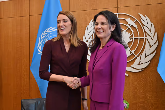 Official visit by Roberta METSOLA, EP President, to New York (United States) - Meeting with Annalena BAERBOCK, President of the UN General Assembly