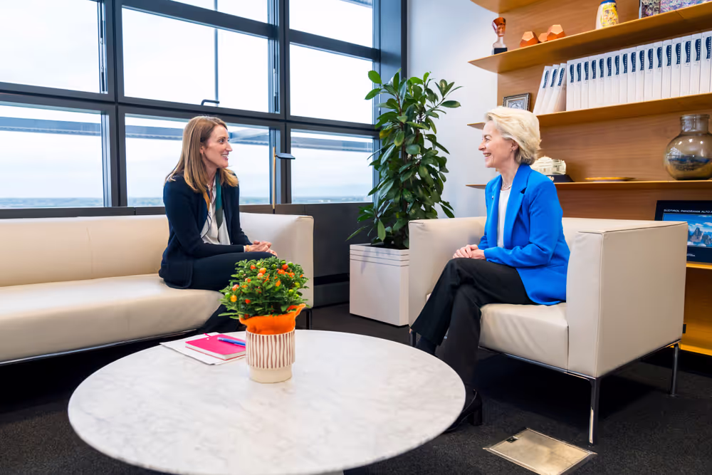 Roberta METSOLA, EP President meets with Ursula Von Der Leyen, EC President