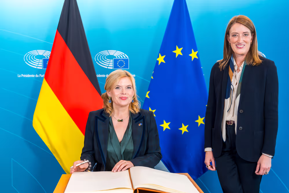 Roberta METSOLA, EP President meets with Julia KLÖCKNER, President of the German Bundestag