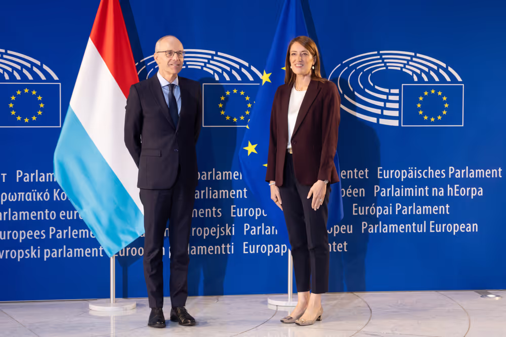 Roberta METSOLA, EP President meets with Luc FRIEDEN, Luxembourg Prime Minister