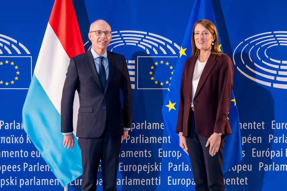 Roberta METSOLA, EP President  meets with Luc FRIEDEN, Luxembourg Prime Minister