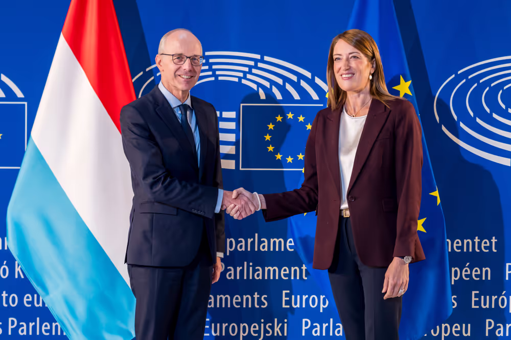 Roberta METSOLA, EP President  meets with Luc FRIEDEN, Luxembourg Prime Minister