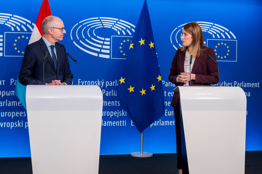 Roberta METSOLA, EP President  meets with Luc FRIEDEN, Luxembourg Prime Minister