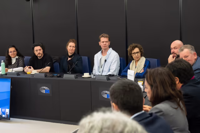 Foto 23: LUX Audience Award 2026 - Meeting with Vice-President Sabine Verheyen, responsible for the LUX Audience Award, along with Members of the Committee on Culture and Education and film representatives