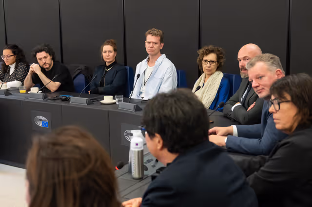 Foto 16: LUX Audience Award 2026 - Meeting with Vice-President Sabine Verheyen, responsible for the LUX Audience Award, along with Members of the Committee on Culture and Education and film representatives