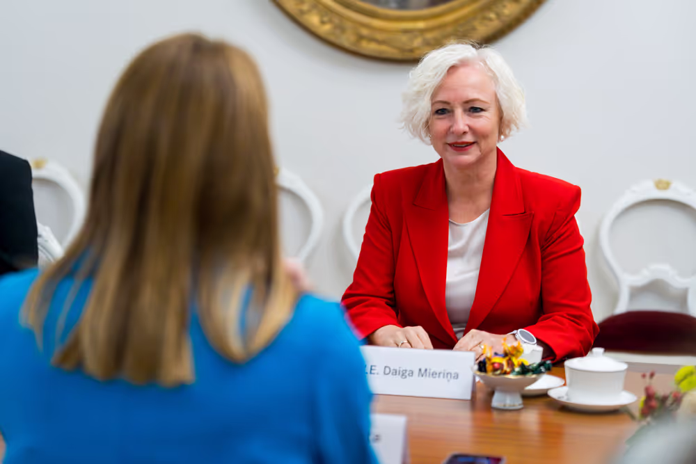 Official visit by Roberta METSOLA, EP President to Riga (Latvia) - Meeting with Daiga MIERINA, Speaker of the Saeima (Latvian Parliament)